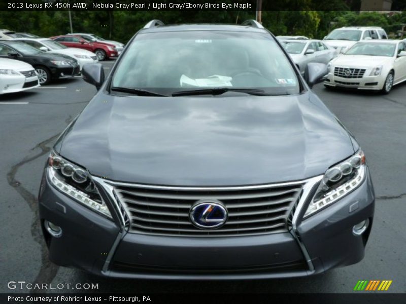 Nebula Gray Pearl / Light Gray/Ebony Birds Eye Maple 2013 Lexus RX 450h AWD