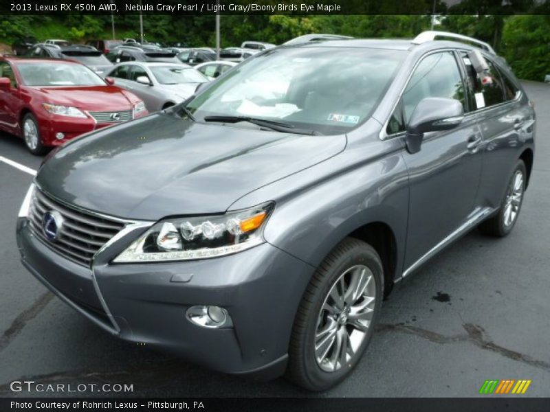 Nebula Gray Pearl / Light Gray/Ebony Birds Eye Maple 2013 Lexus RX 450h AWD