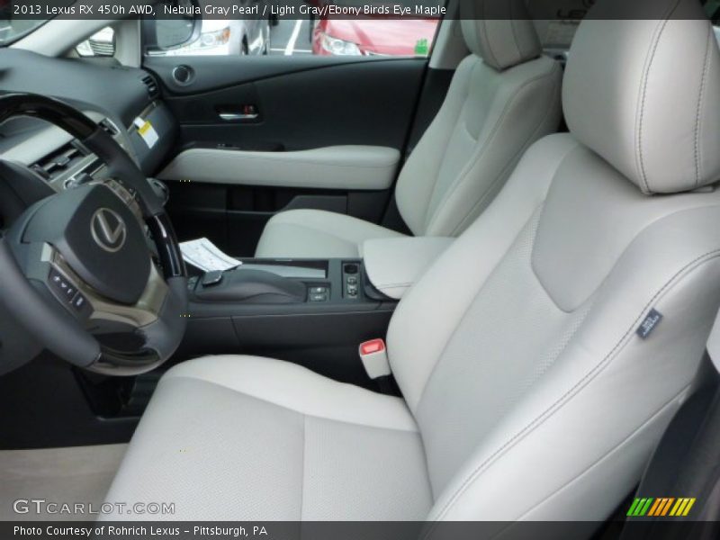 Nebula Gray Pearl / Light Gray/Ebony Birds Eye Maple 2013 Lexus RX 450h AWD