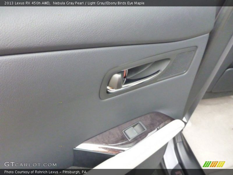 Nebula Gray Pearl / Light Gray/Ebony Birds Eye Maple 2013 Lexus RX 450h AWD