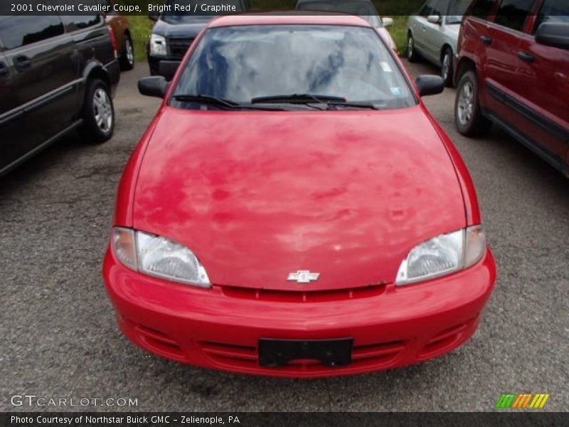 Bright Red / Graphite 2001 Chevrolet Cavalier Coupe