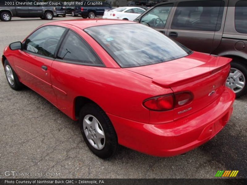 Bright Red / Graphite 2001 Chevrolet Cavalier Coupe