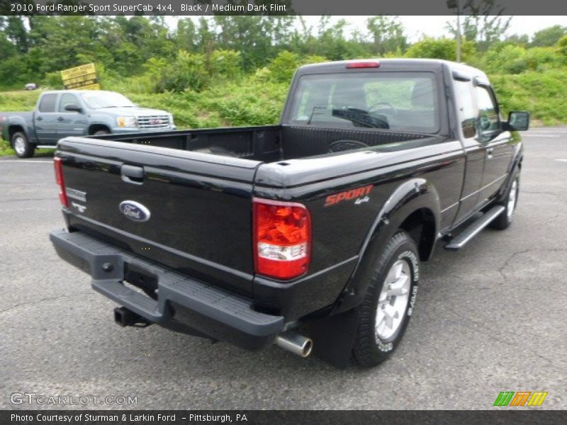 Black / Medium Dark Flint 2010 Ford Ranger Sport SuperCab 4x4