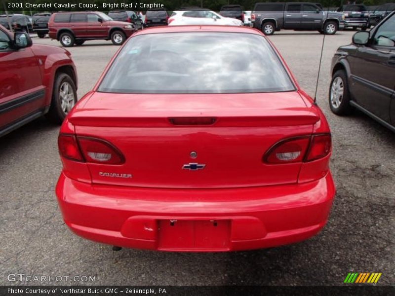 Bright Red / Graphite 2001 Chevrolet Cavalier Coupe