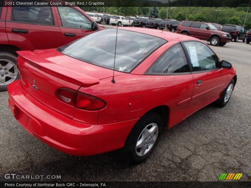 Bright Red / Graphite 2001 Chevrolet Cavalier Coupe