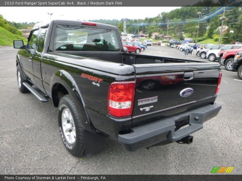 Black / Medium Dark Flint 2010 Ford Ranger Sport SuperCab 4x4
