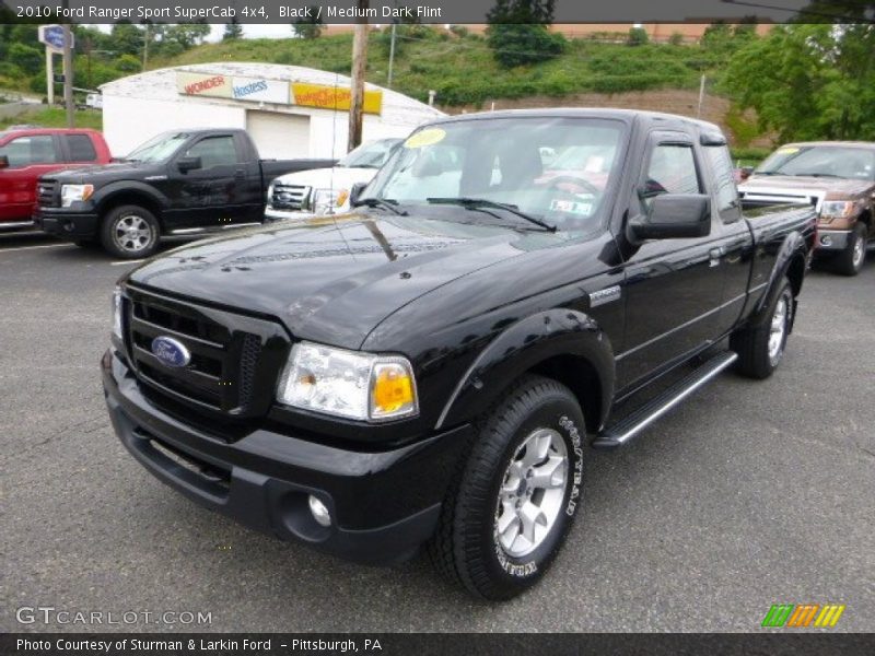 Black / Medium Dark Flint 2010 Ford Ranger Sport SuperCab 4x4