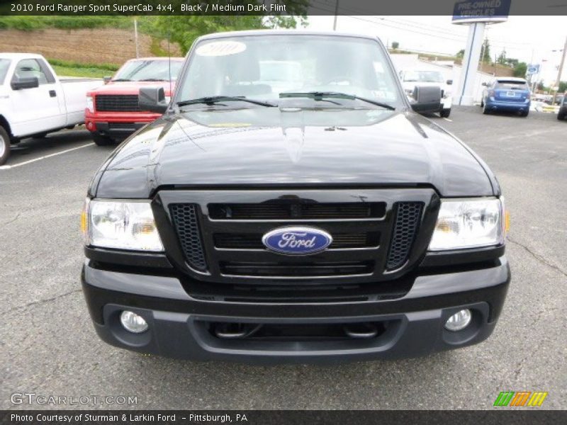 Black / Medium Dark Flint 2010 Ford Ranger Sport SuperCab 4x4