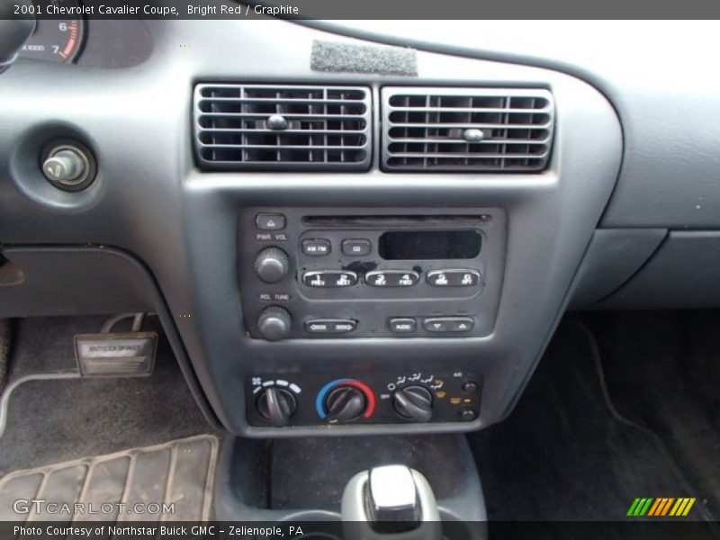 Bright Red / Graphite 2001 Chevrolet Cavalier Coupe