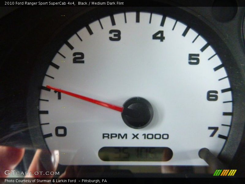 Black / Medium Dark Flint 2010 Ford Ranger Sport SuperCab 4x4