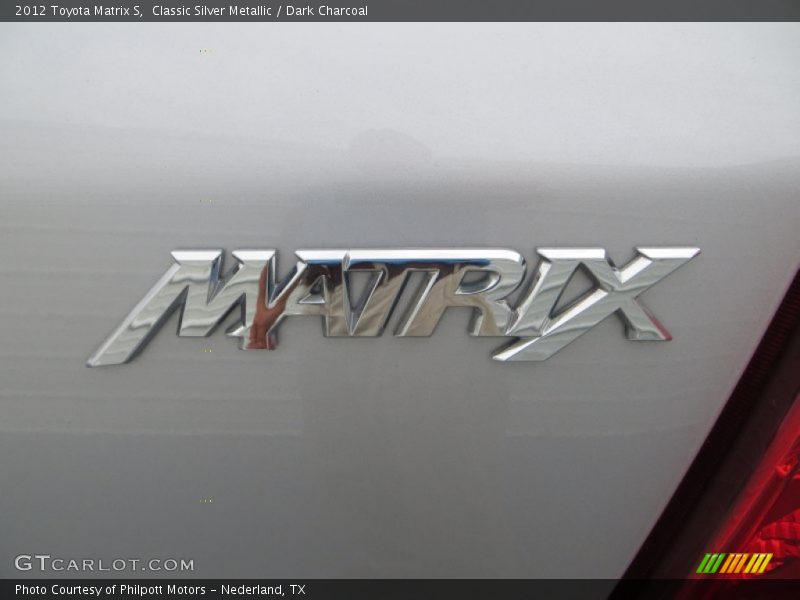 Classic Silver Metallic / Dark Charcoal 2012 Toyota Matrix S