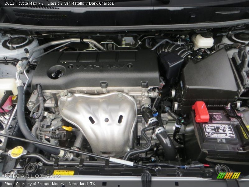  2012 Matrix S Engine - 2.4 Liter DOHC 16-Valve VVT-i 4 Cylinder