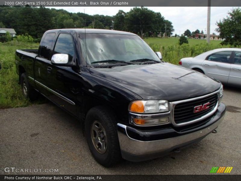 Black Onyx / Graphite 2000 GMC Sierra 1500 SLE Extended Cab 4x4