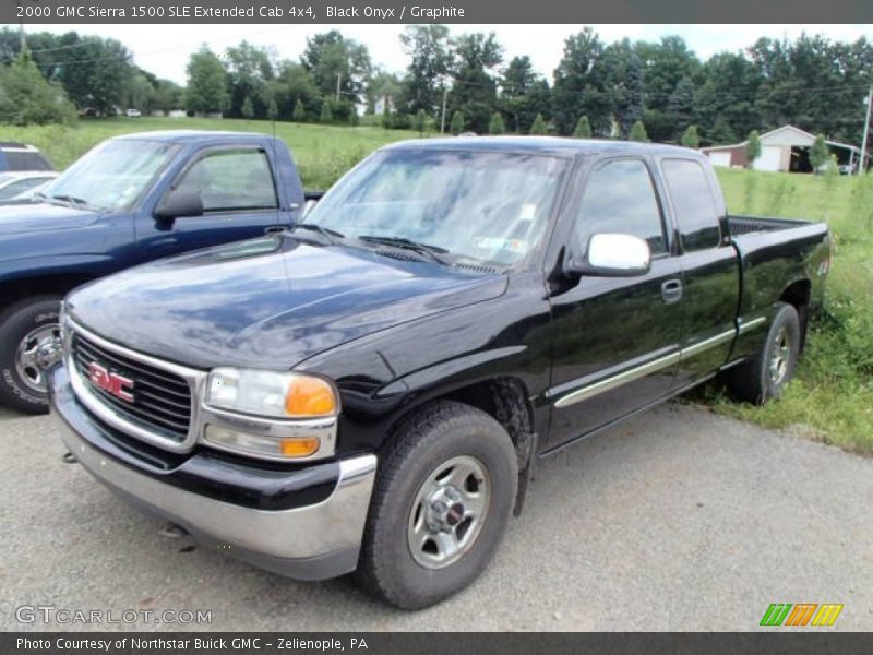 Black Onyx / Graphite 2000 GMC Sierra 1500 SLE Extended Cab 4x4