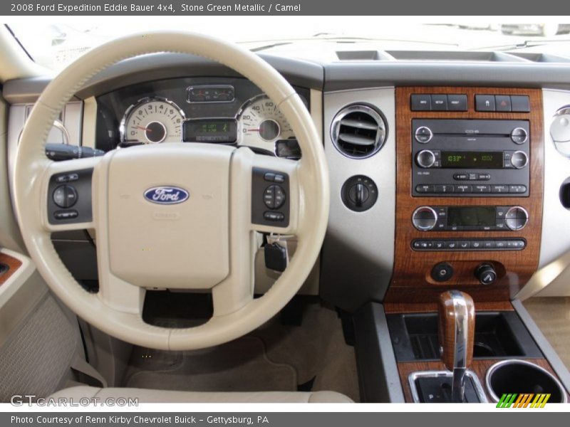 Stone Green Metallic / Camel 2008 Ford Expedition Eddie Bauer 4x4