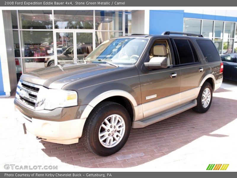 Stone Green Metallic / Camel 2008 Ford Expedition Eddie Bauer 4x4