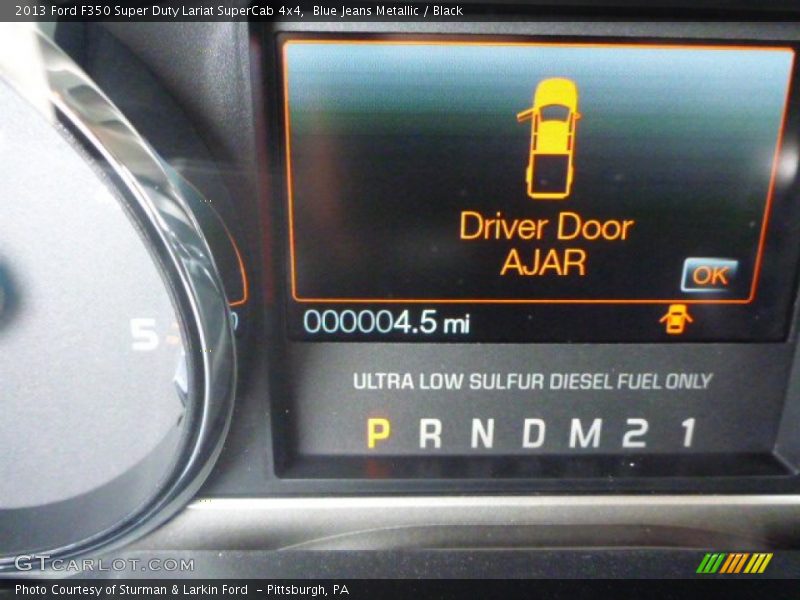Blue Jeans Metallic / Black 2013 Ford F350 Super Duty Lariat SuperCab 4x4