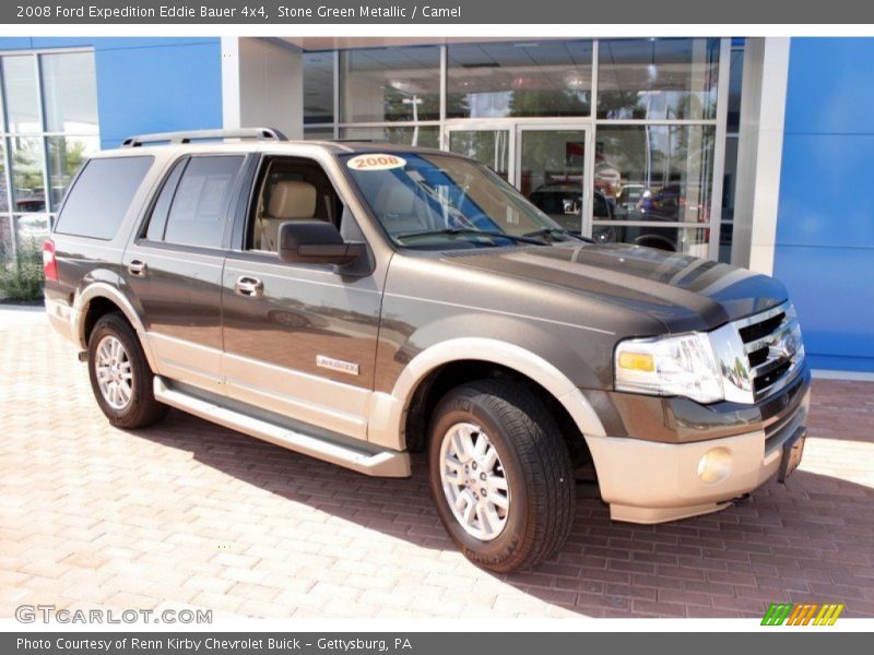 Stone Green Metallic / Camel 2008 Ford Expedition Eddie Bauer 4x4