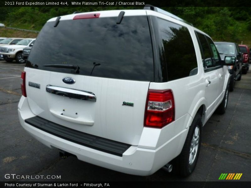 White Platinum Tri-Coat / Charcoal Black 2013 Ford Expedition Limited 4x4
