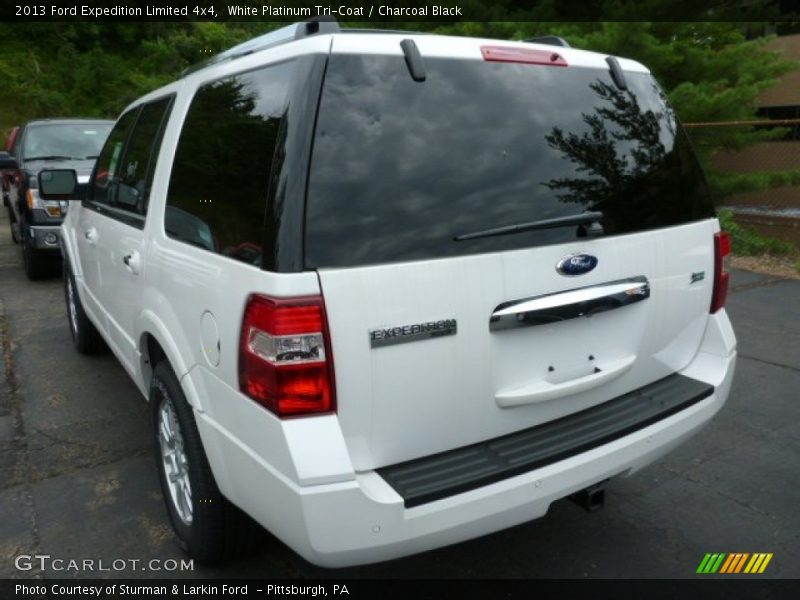 White Platinum Tri-Coat / Charcoal Black 2013 Ford Expedition Limited 4x4