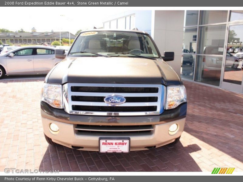 Stone Green Metallic / Camel 2008 Ford Expedition Eddie Bauer 4x4