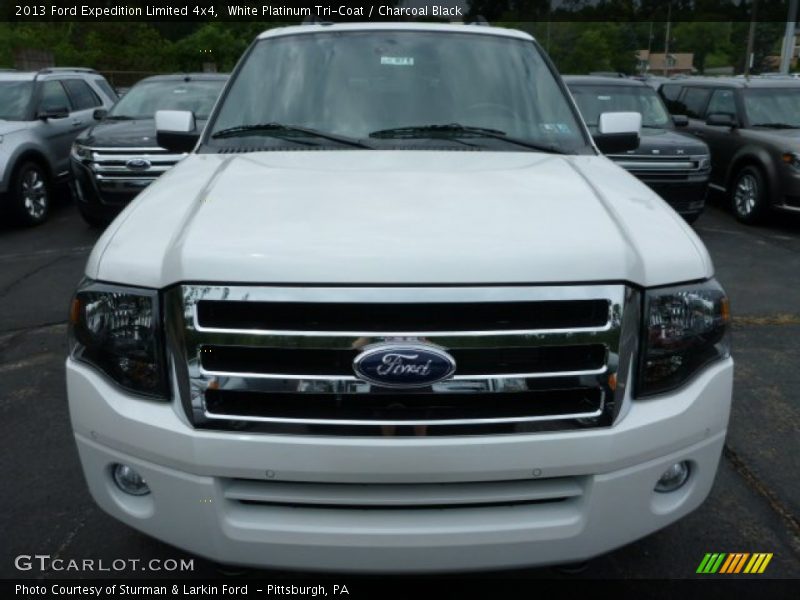 White Platinum Tri-Coat / Charcoal Black 2013 Ford Expedition Limited 4x4