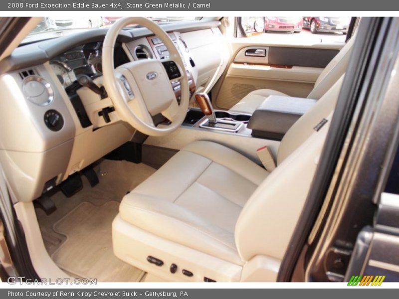 Stone Green Metallic / Camel 2008 Ford Expedition Eddie Bauer 4x4