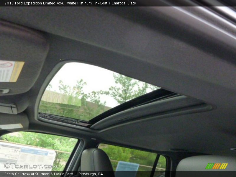 White Platinum Tri-Coat / Charcoal Black 2013 Ford Expedition Limited 4x4