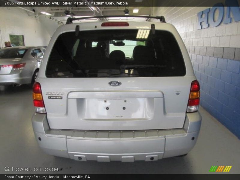 Silver Metallic / Medium/Dark Pebble 2006 Ford Escape Limited 4WD