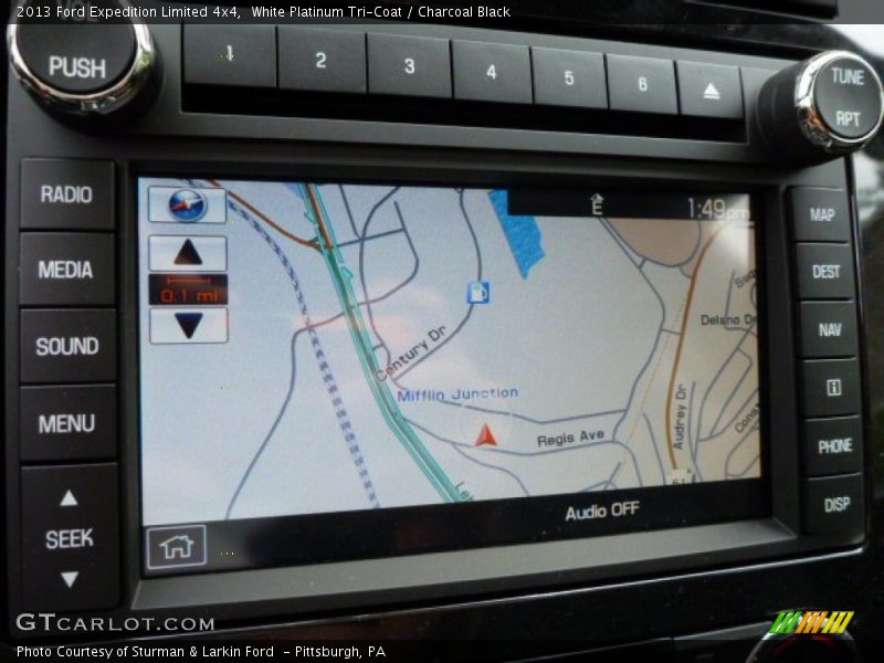 White Platinum Tri-Coat / Charcoal Black 2013 Ford Expedition Limited 4x4