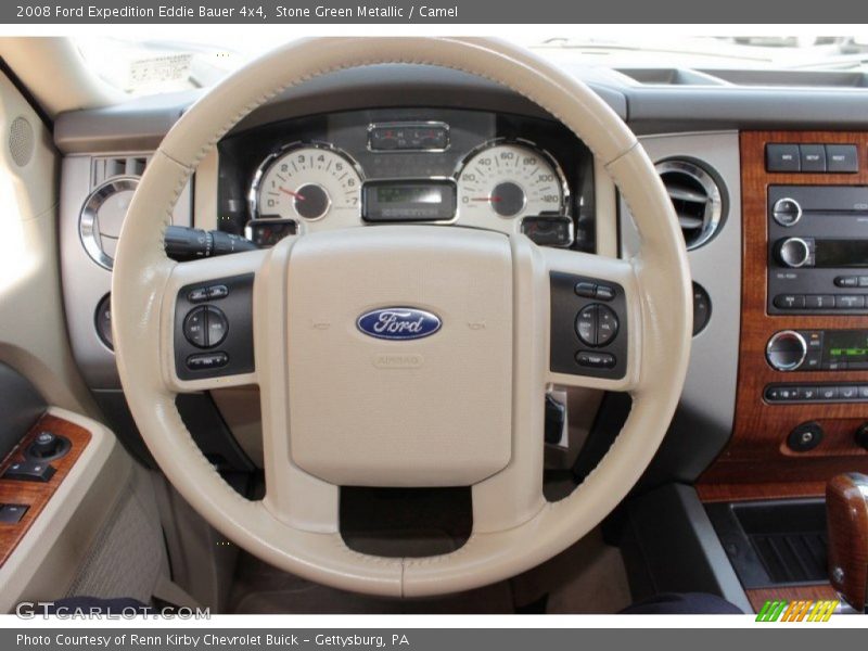 Stone Green Metallic / Camel 2008 Ford Expedition Eddie Bauer 4x4