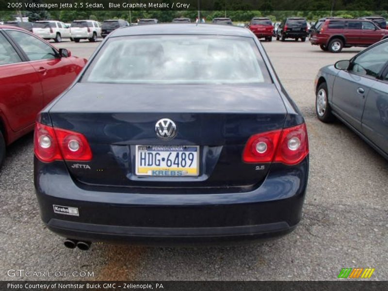 Blue Graphite Metallic / Grey 2005 Volkswagen Jetta 2.5 Sedan