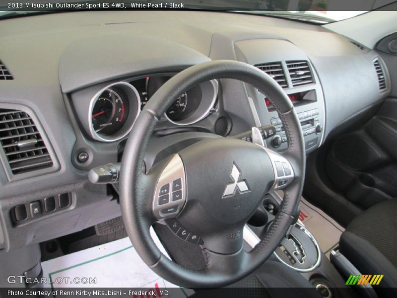 White Pearl / Black 2013 Mitsubishi Outlander Sport ES 4WD