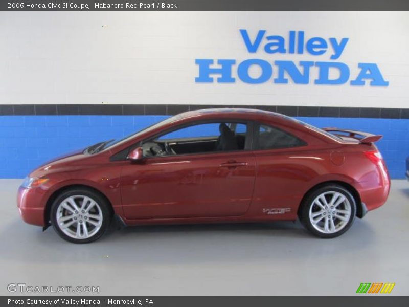 Habanero Red Pearl / Black 2006 Honda Civic Si Coupe