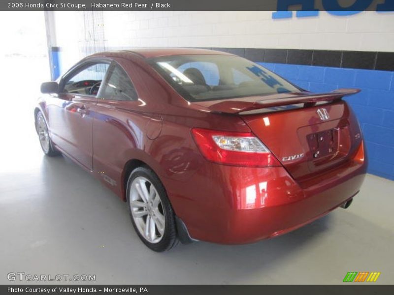 Habanero Red Pearl / Black 2006 Honda Civic Si Coupe