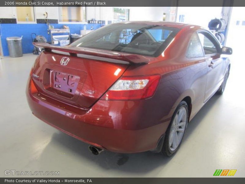 Habanero Red Pearl / Black 2006 Honda Civic Si Coupe