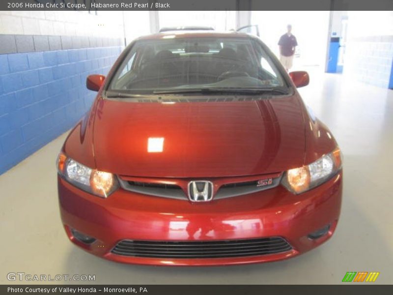 Habanero Red Pearl / Black 2006 Honda Civic Si Coupe