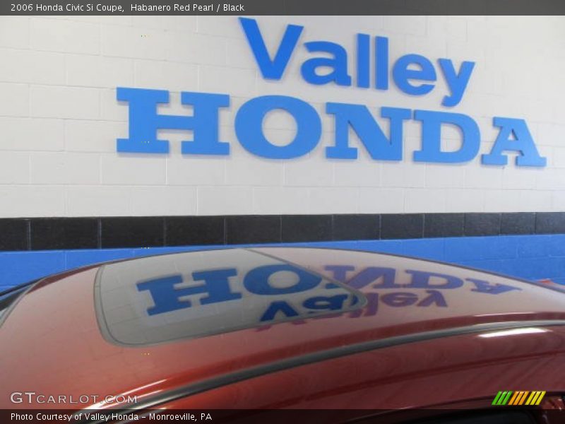Habanero Red Pearl / Black 2006 Honda Civic Si Coupe
