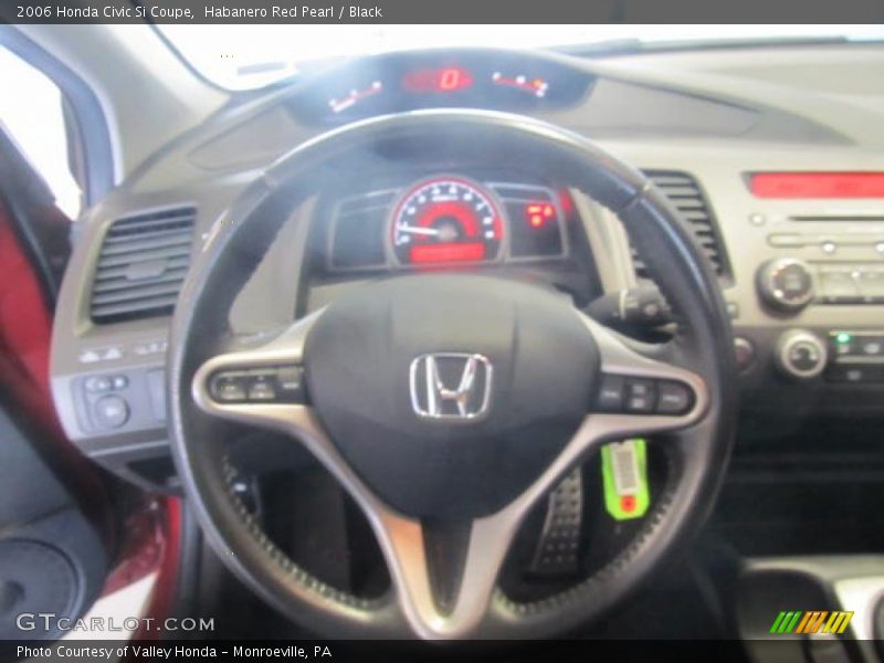 Habanero Red Pearl / Black 2006 Honda Civic Si Coupe