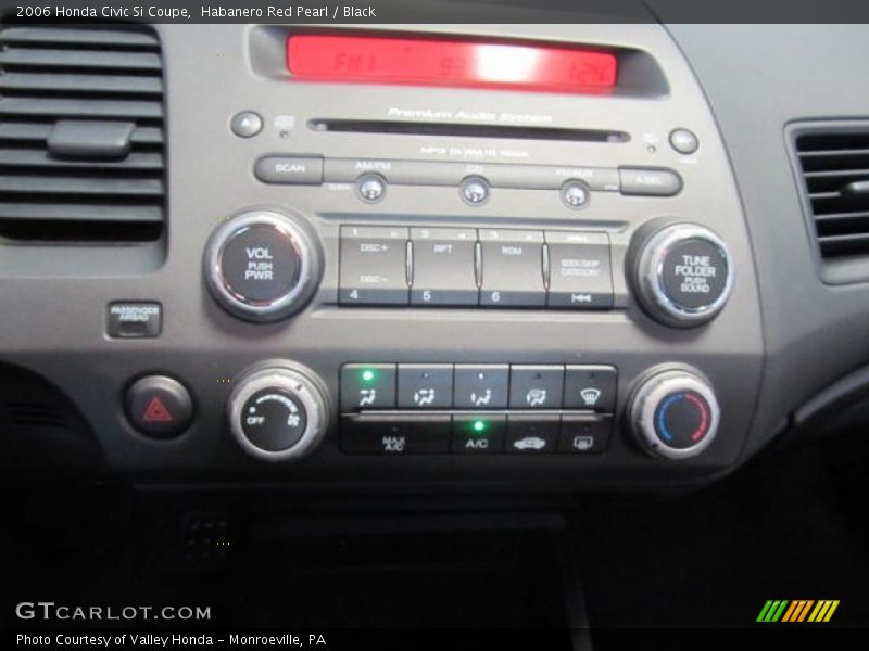 Habanero Red Pearl / Black 2006 Honda Civic Si Coupe
