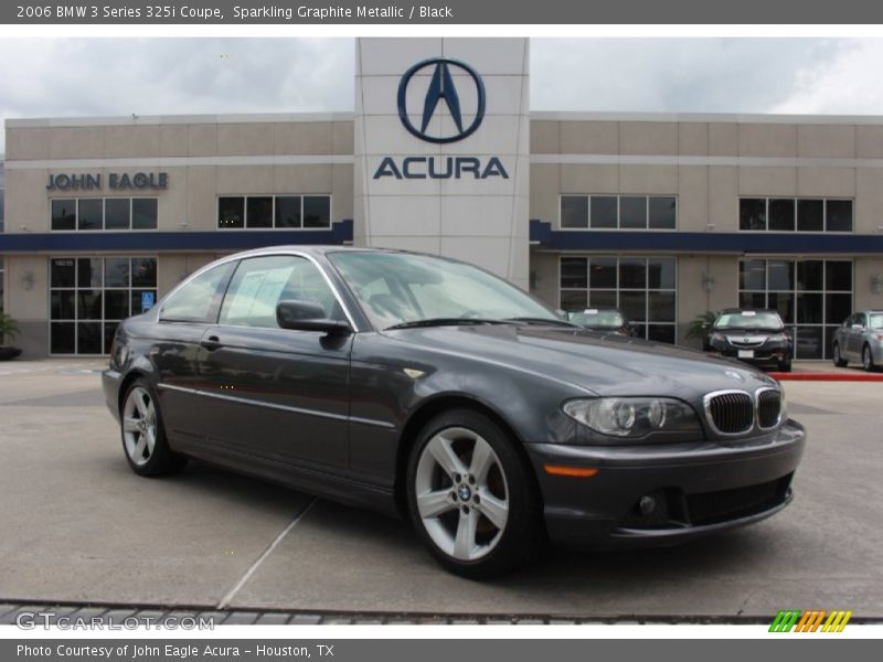 Sparkling Graphite Metallic / Black 2006 BMW 3 Series 325i Coupe