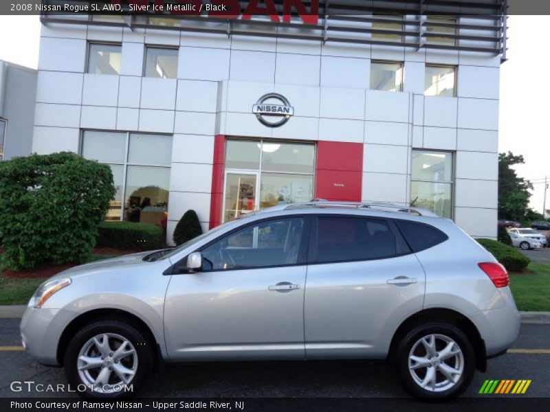 Silver Ice Metallic / Black 2008 Nissan Rogue SL AWD
