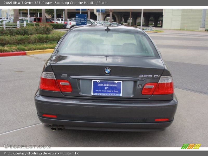 Sparkling Graphite Metallic / Black 2006 BMW 3 Series 325i Coupe