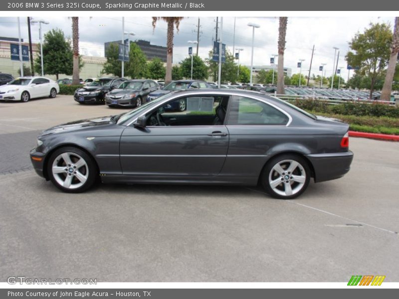 Sparkling Graphite Metallic / Black 2006 BMW 3 Series 325i Coupe