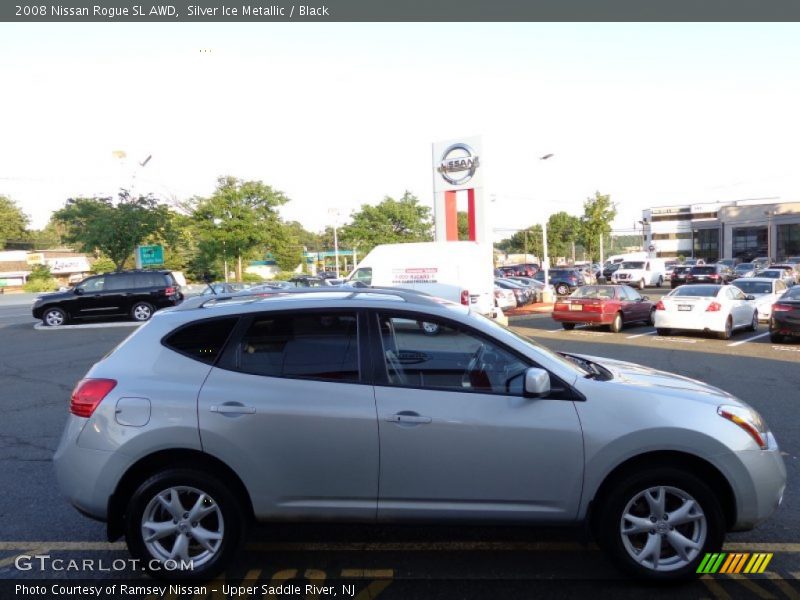 Silver Ice Metallic / Black 2008 Nissan Rogue SL AWD
