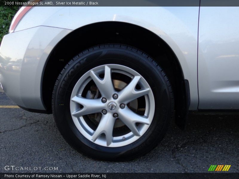 Silver Ice Metallic / Black 2008 Nissan Rogue SL AWD