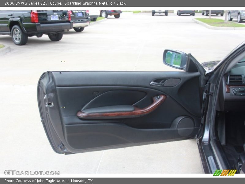 Sparkling Graphite Metallic / Black 2006 BMW 3 Series 325i Coupe