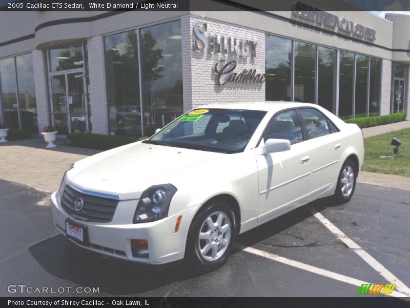 White Diamond / Light Neutral 2005 Cadillac CTS Sedan