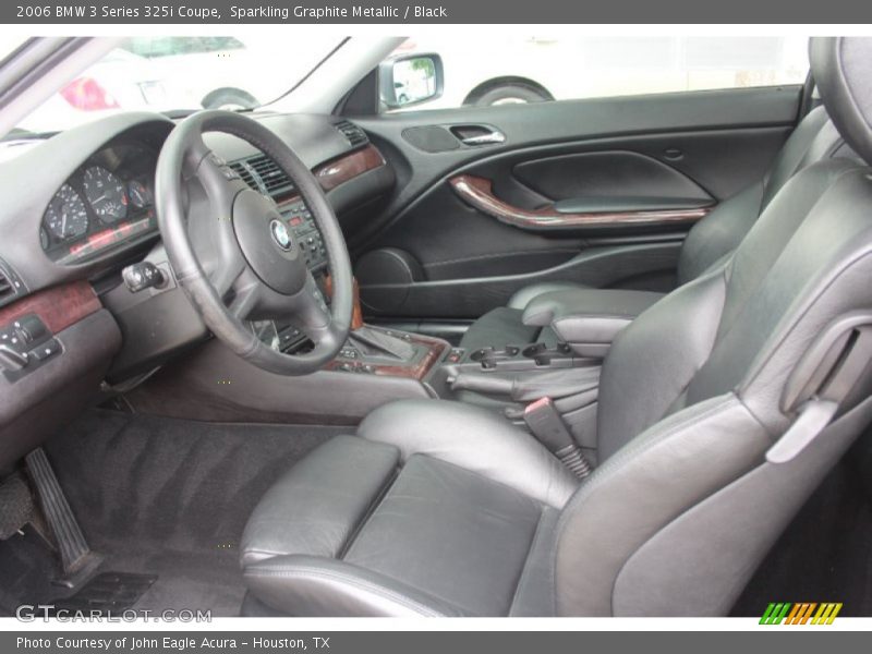Sparkling Graphite Metallic / Black 2006 BMW 3 Series 325i Coupe