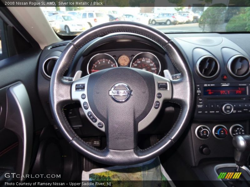 Silver Ice Metallic / Black 2008 Nissan Rogue SL AWD
